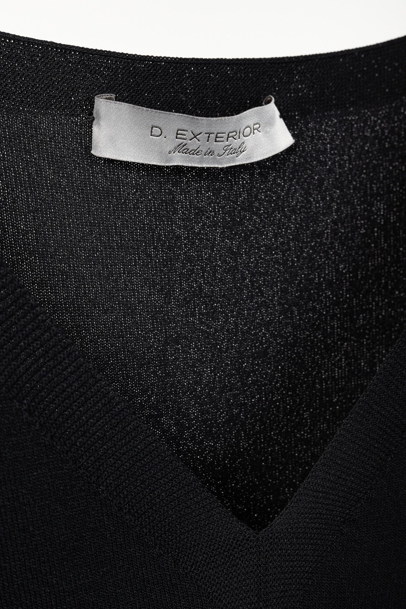 D.Exterior D. Exterior Black Viscose-Knitted Tank Top Size L / US 10 / IT 46 - 6 Thumbnail