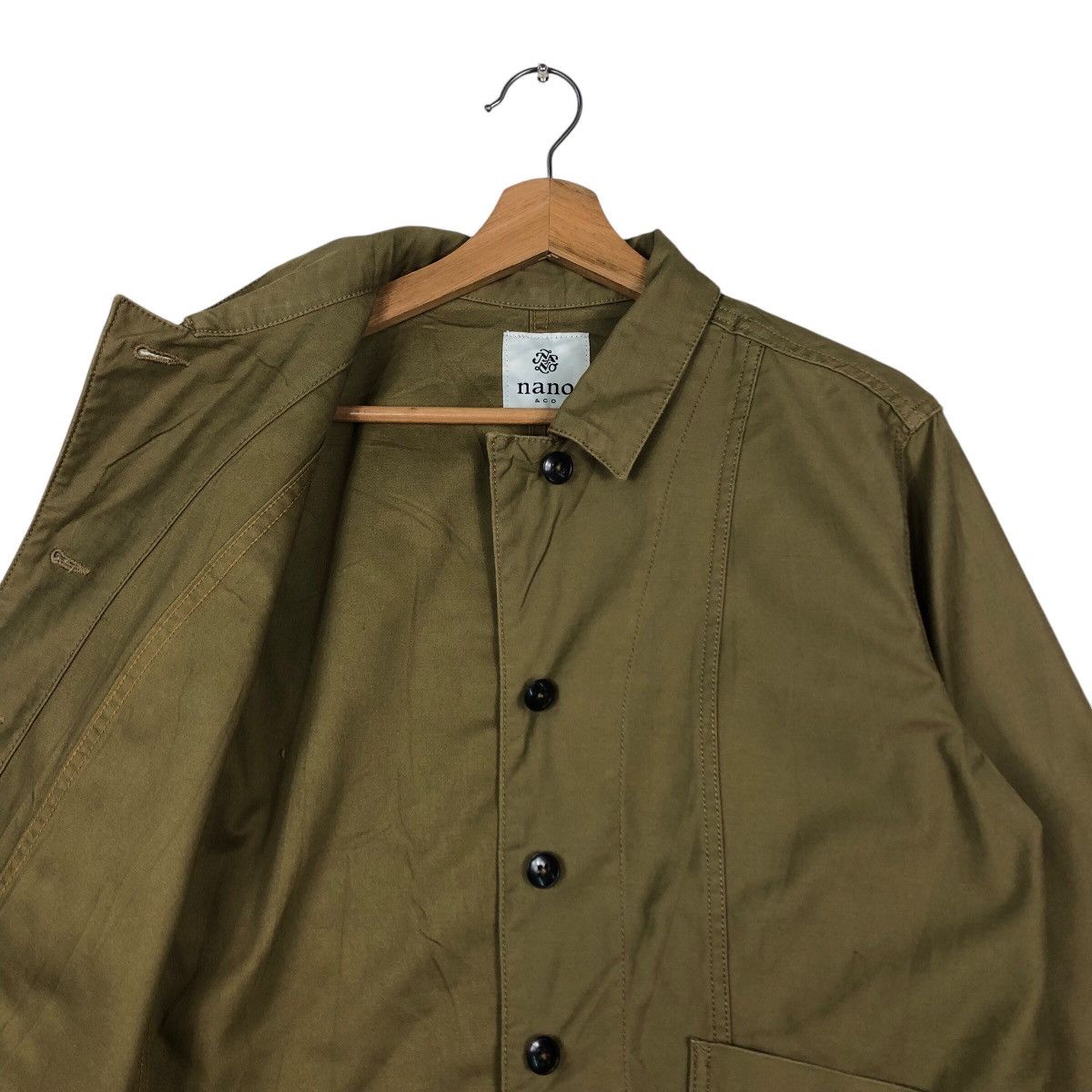 Japanese Brand 📌Vintage Chore Jacket Work Button Nano & Co Issey Miyake Size US M / EU 48-50 / 2 - 13 Thumbnail
