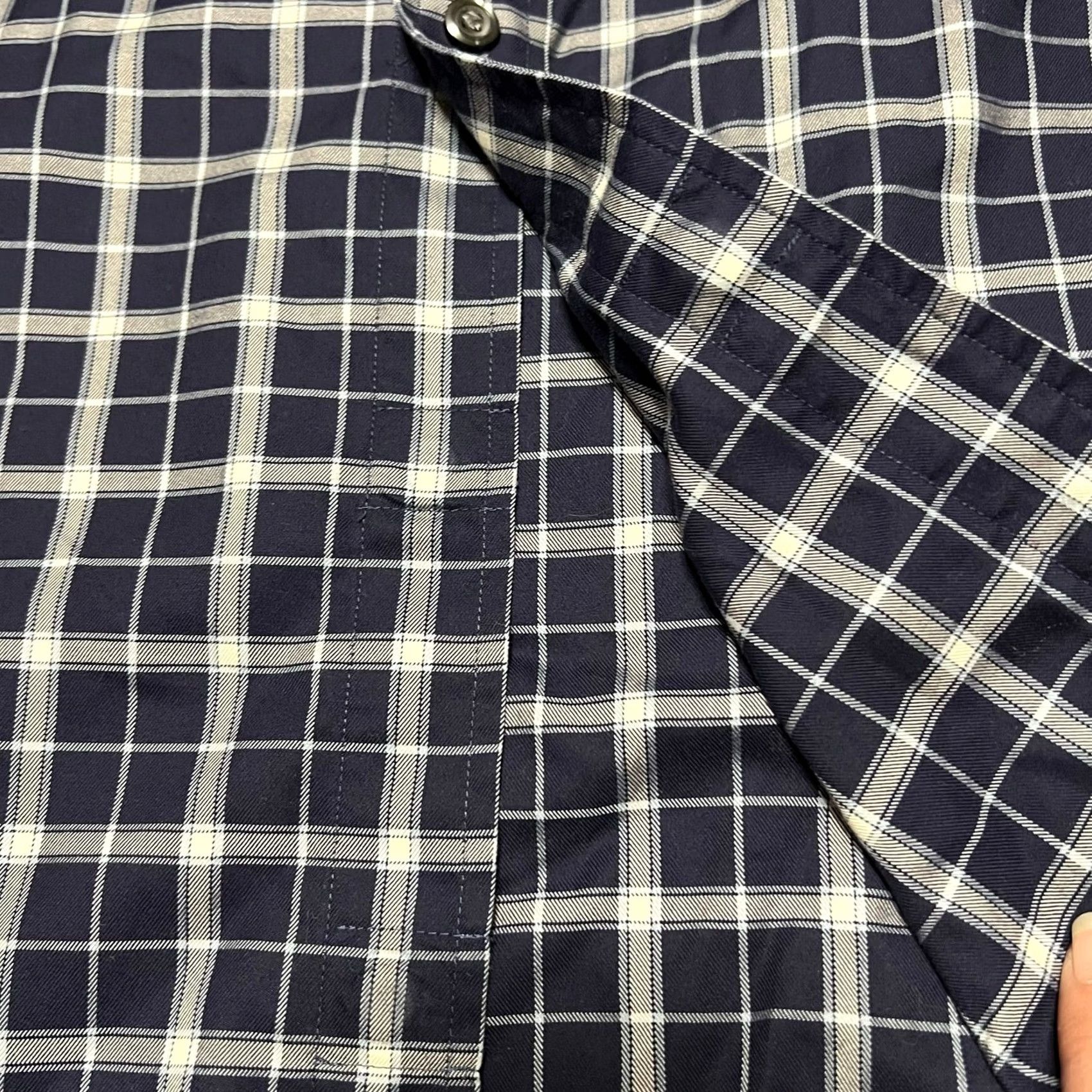 Duluth Trading Company Duluth Trading Shirt Men 3XL Blue Plaid Magna Ready Wrinkle Fighter Short Sleeve Size US XXL / EU 58 / 5 - 4 Thumbnail