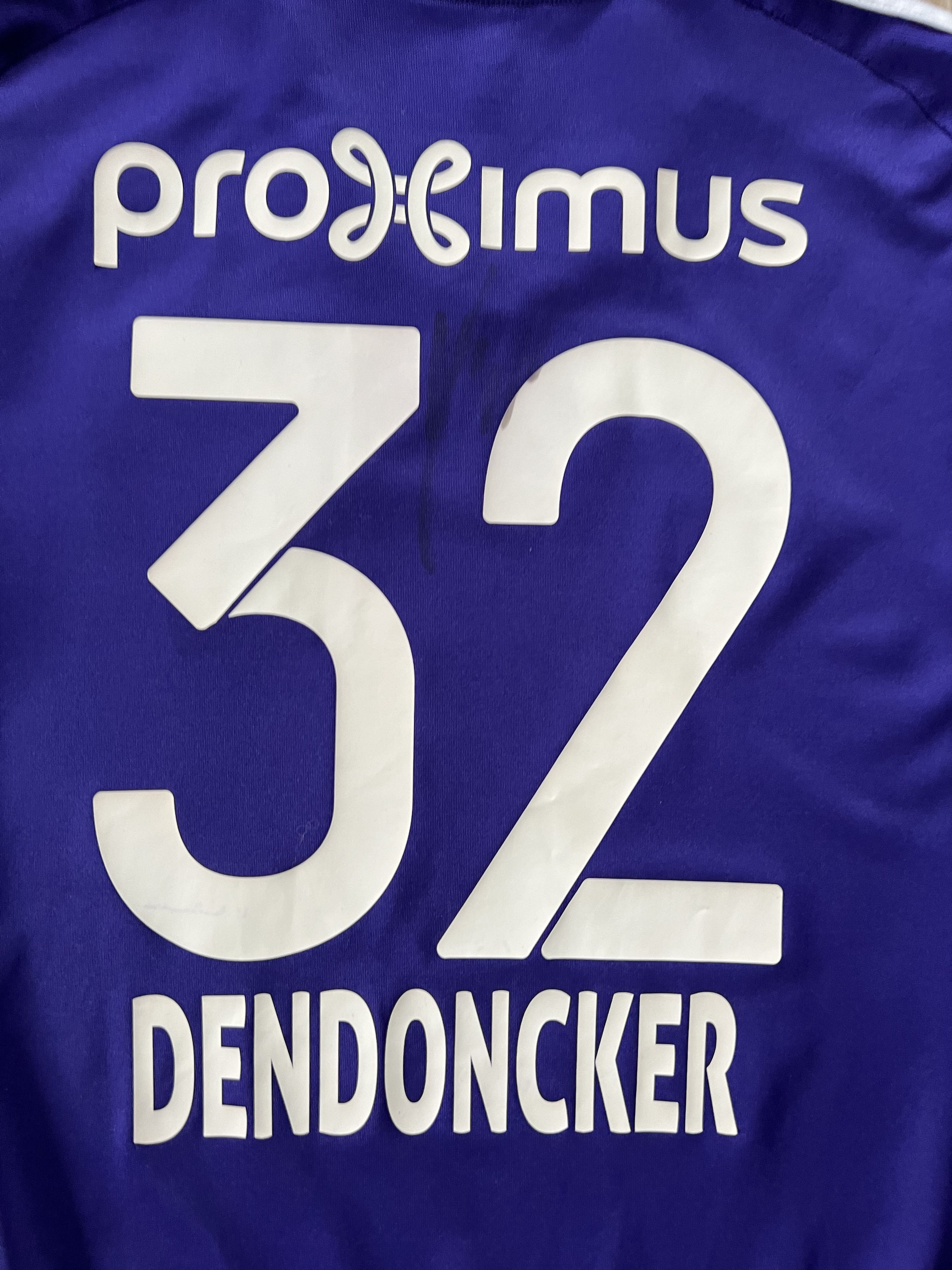 Adidas Adidas Anderlecht Home Shirt #32 Dendoncker 2016-2017 Size US S / EU 44-46 / 1 - 7 Thumbnail