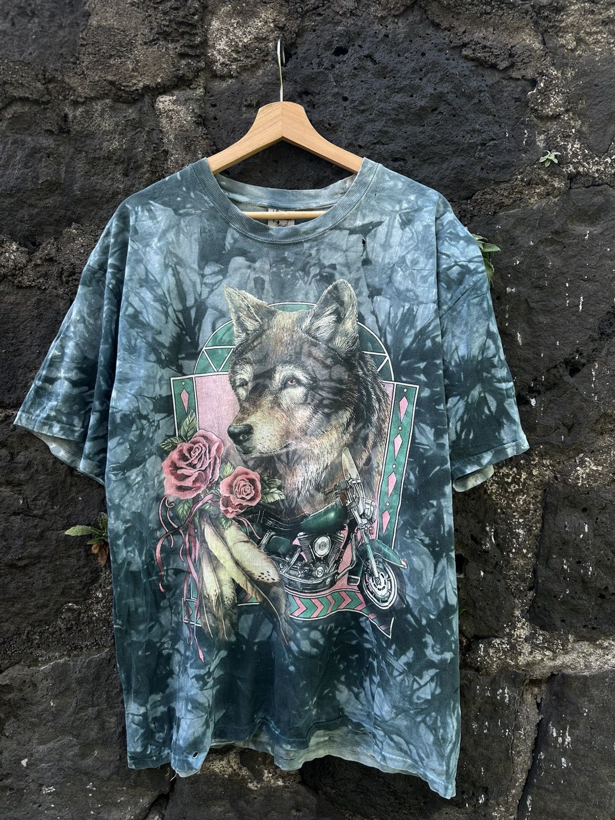 Vintage Vintage Wolf Choppers Tee Shirt Size US XL / EU 56 / 4 - 1 Thumbnail