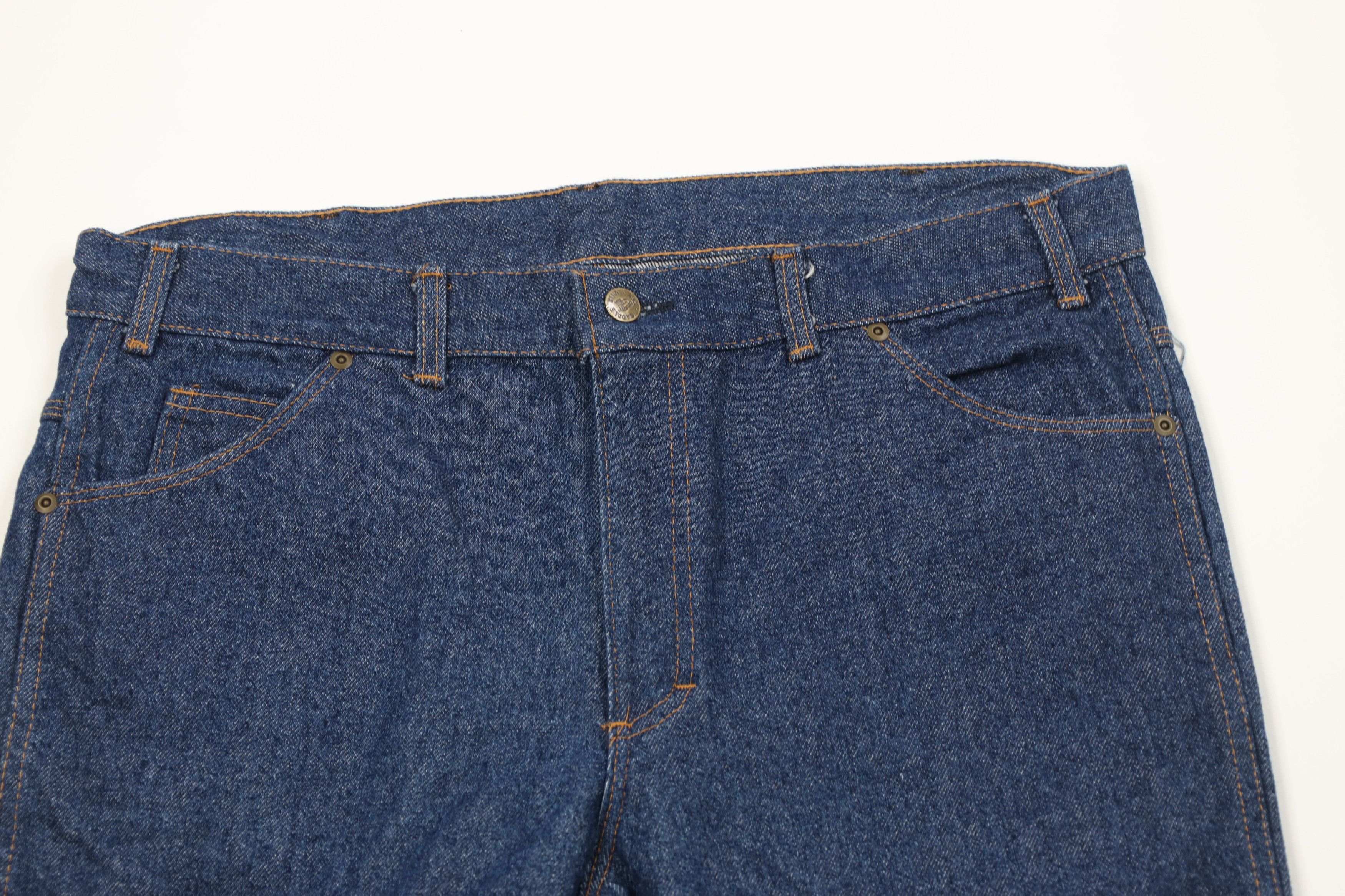 Vintage Vintage 70s Streetwear Wide Leg Denim Jeans Blue Cotton USA Size US 38 / EU 54 - 2 Thumbnail
