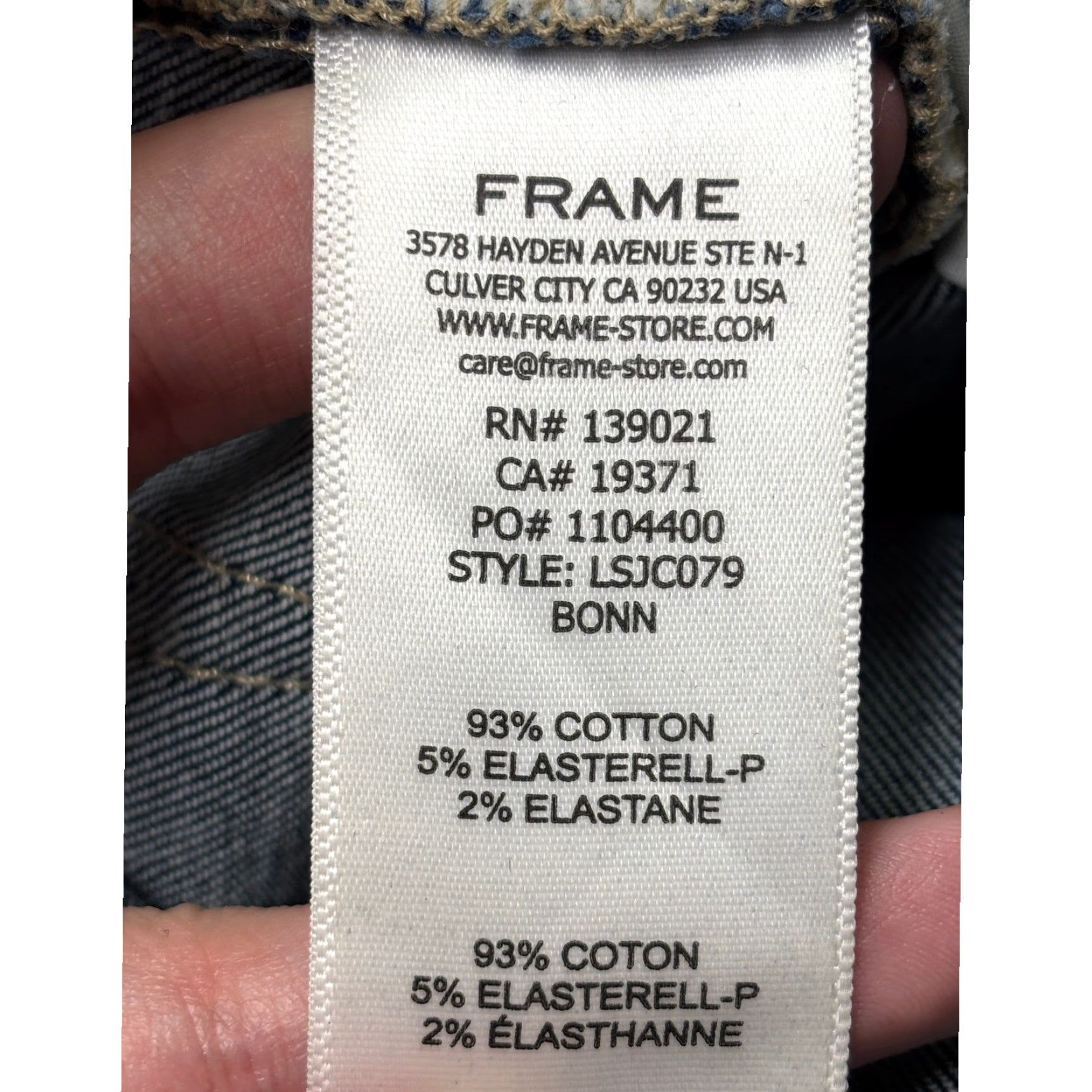 Frame FRAME Le Skinny de Jeanne Crop Dark Wash High Rise Skinny Jeans Women's 28X26 Size 28" / US 6 / IT 42 - 7 Thumbnail