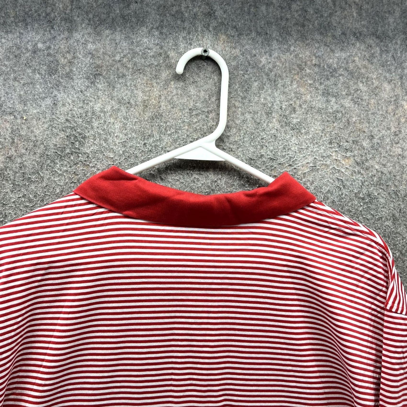 Peter Millar Peter Millar Polo Shirt Mens XL Red White Stripe Sea Island Golf Logo Cotton Size US XL / EU 56 / 4 - 3 Thumbnail