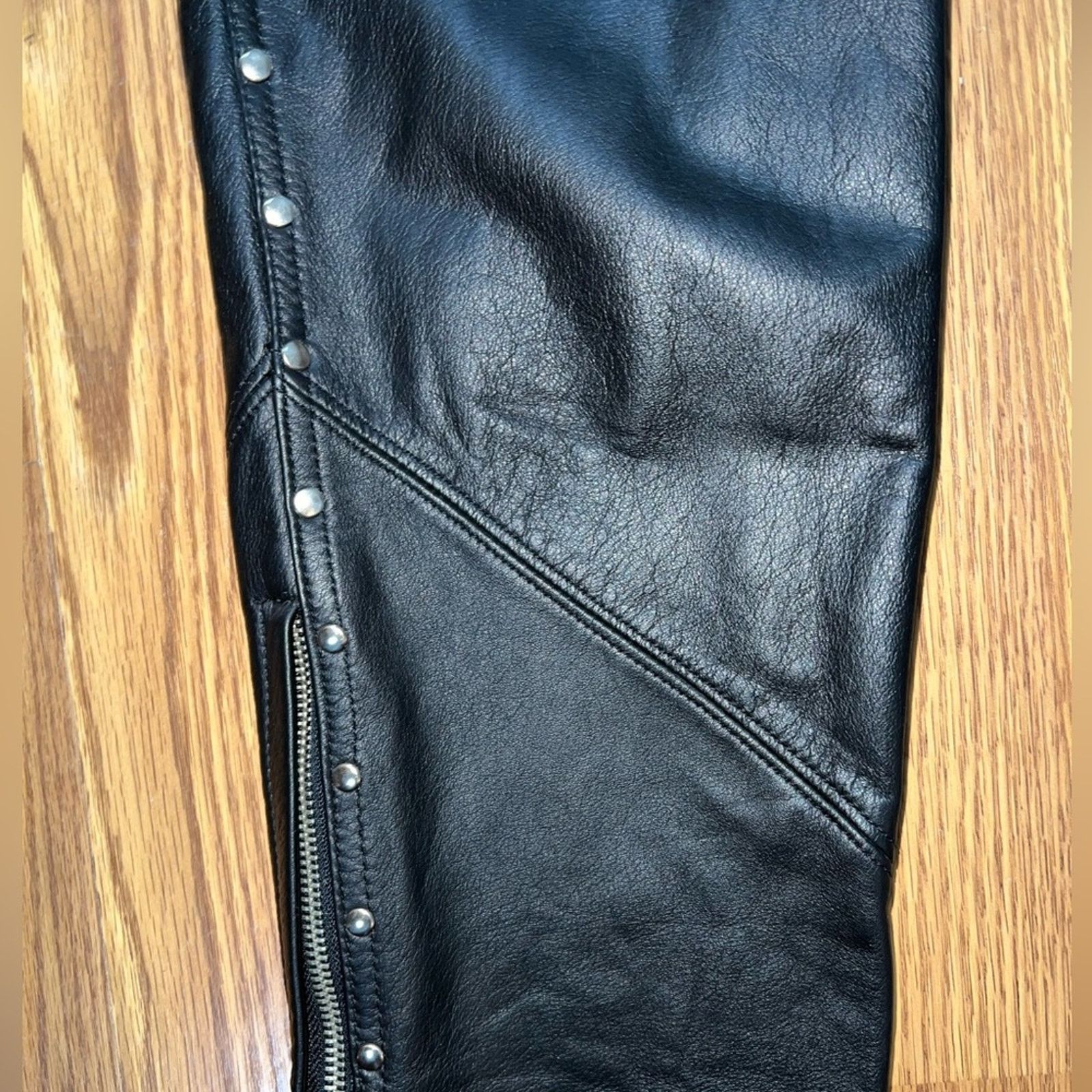 Other Super Cool Harley Davidson Studded Leather Motorcycle Pants! Size 30" / US 8 / IT 44 - 4 Thumbnail