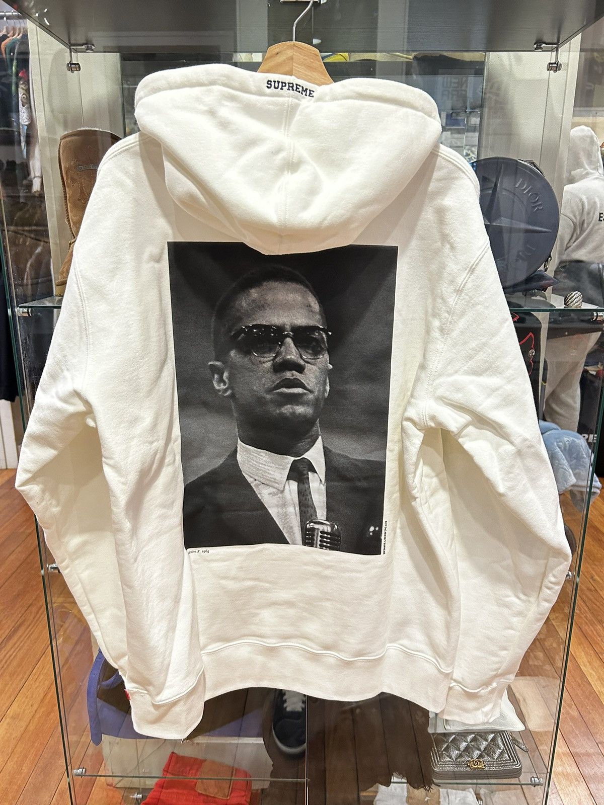 Supreme Supreme X Roy DeCarava Malcom X White Hooded Sweatshirt Size US XL / EU 56 / 4 - 2 Thumbnail