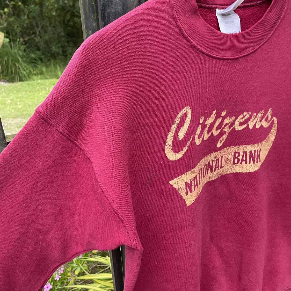 Fruit Of The Loom 🔥Vintage 90s Citizens National Bank Sweatshirts Size US S / EU 44-46 / 1 - 6 Thumbnail