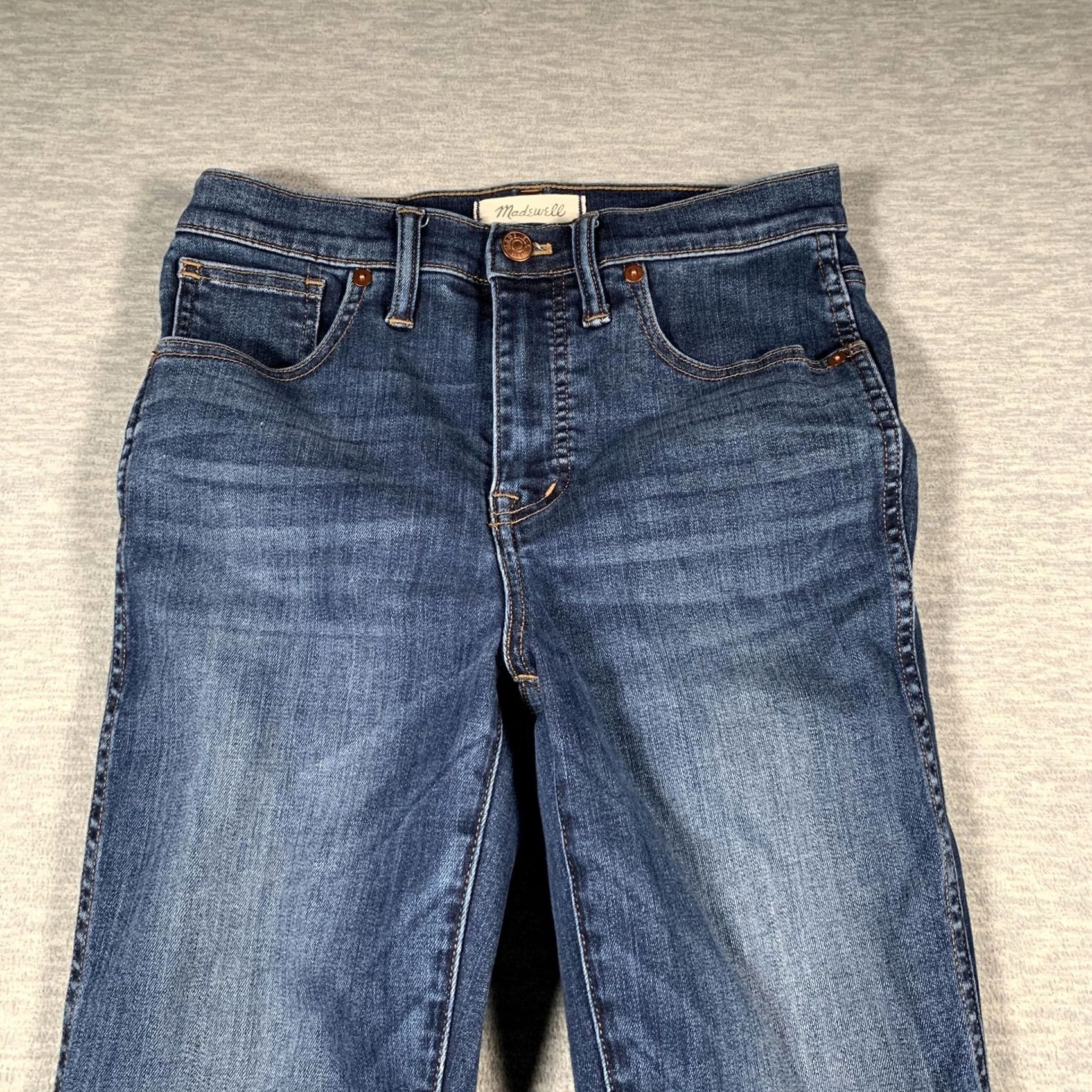 Madewell Madewell Jeans Womens 27 Medium Wash Blue 10-Inch High-Rise Skinny Denim Size 27" / US 4 / IT 40 - 5 Thumbnail