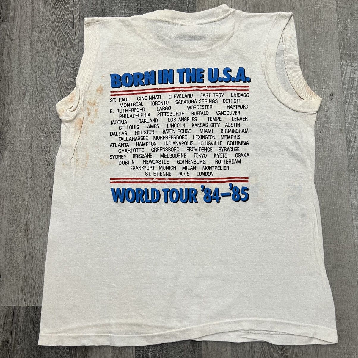 Band Tees Bruce Springsteen 84-85 Tour Born In The Concert Tank Top Size US M / EU 48-50 / 2 - 3 Thumbnail