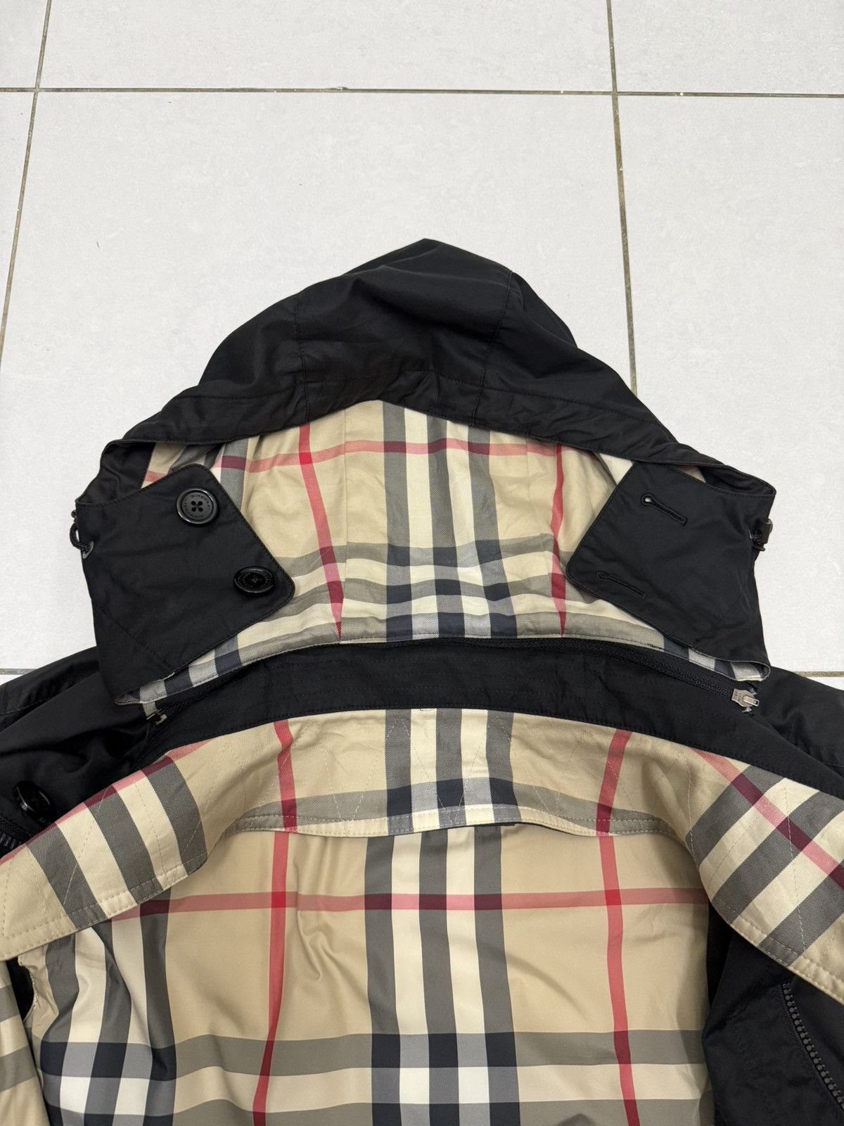 Burberry Burberry London Nova Check Detachable Hooded Coat Jacket Size US L / EU 52-54 / 3 - 13 Thumbnail