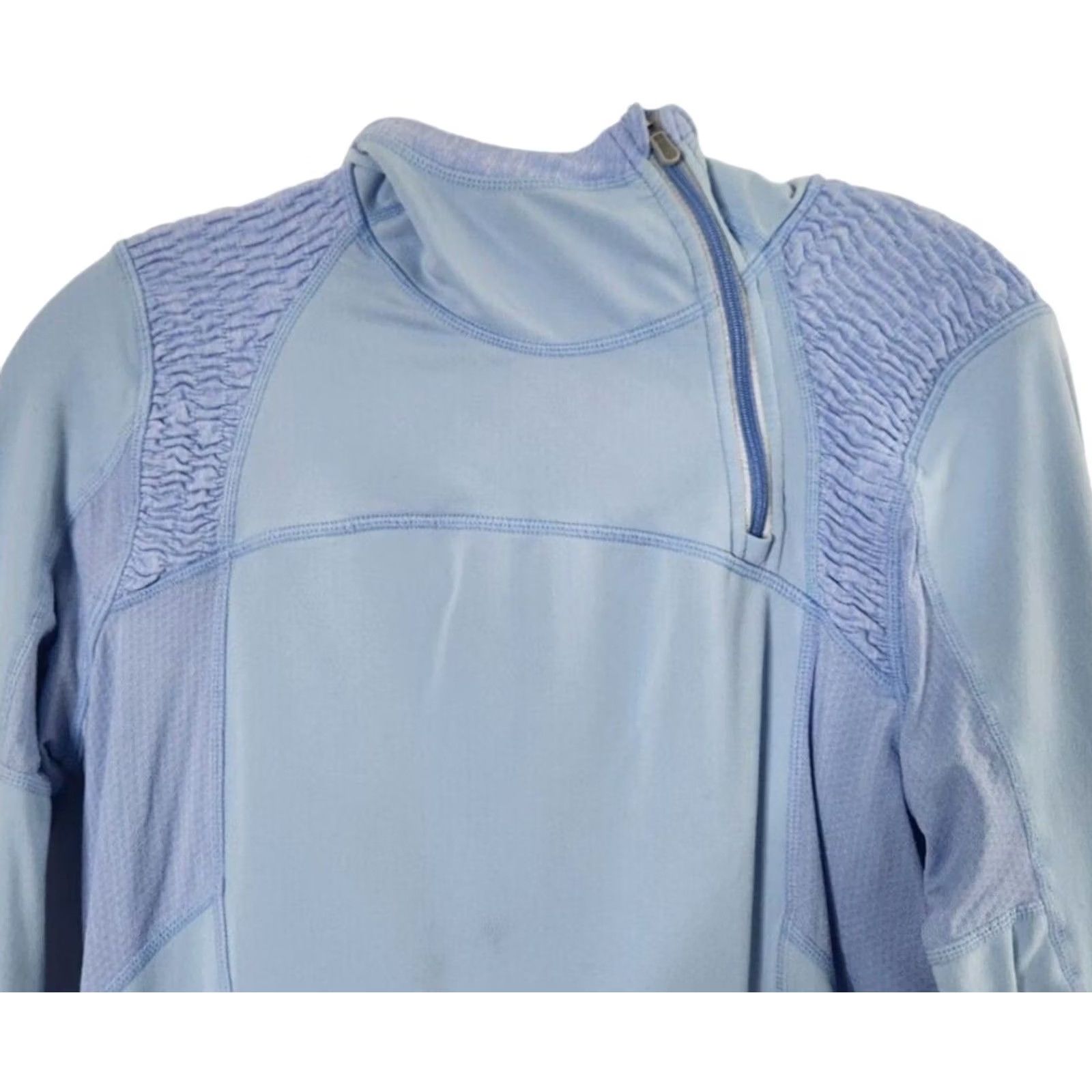 Lululemon Lululemon Womens Alpine Hoodie 1/4 Zip Blue Size 8 Pullover with Pockets, Long Sleeve, Activewear Jacket, Womens Size M / US 6-8 / IT 42-44 - 3 Thumbnail