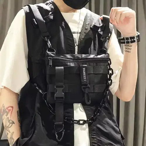 Other Tactical Chest Bag For Men Fashion Bullet Vest Streetwear Size ONE SIZE - 1 Thumbnail
