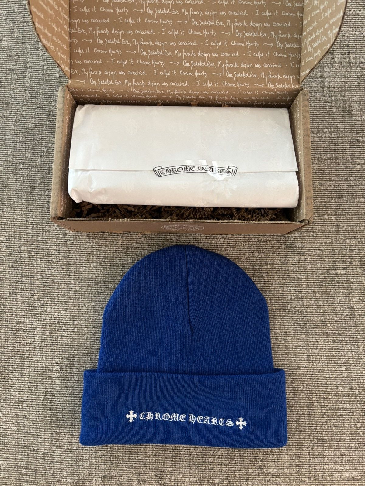 Chrome Hearts Chrome hearts blue watch cap embroidered Size ONE SIZE - 2 Thumbnail