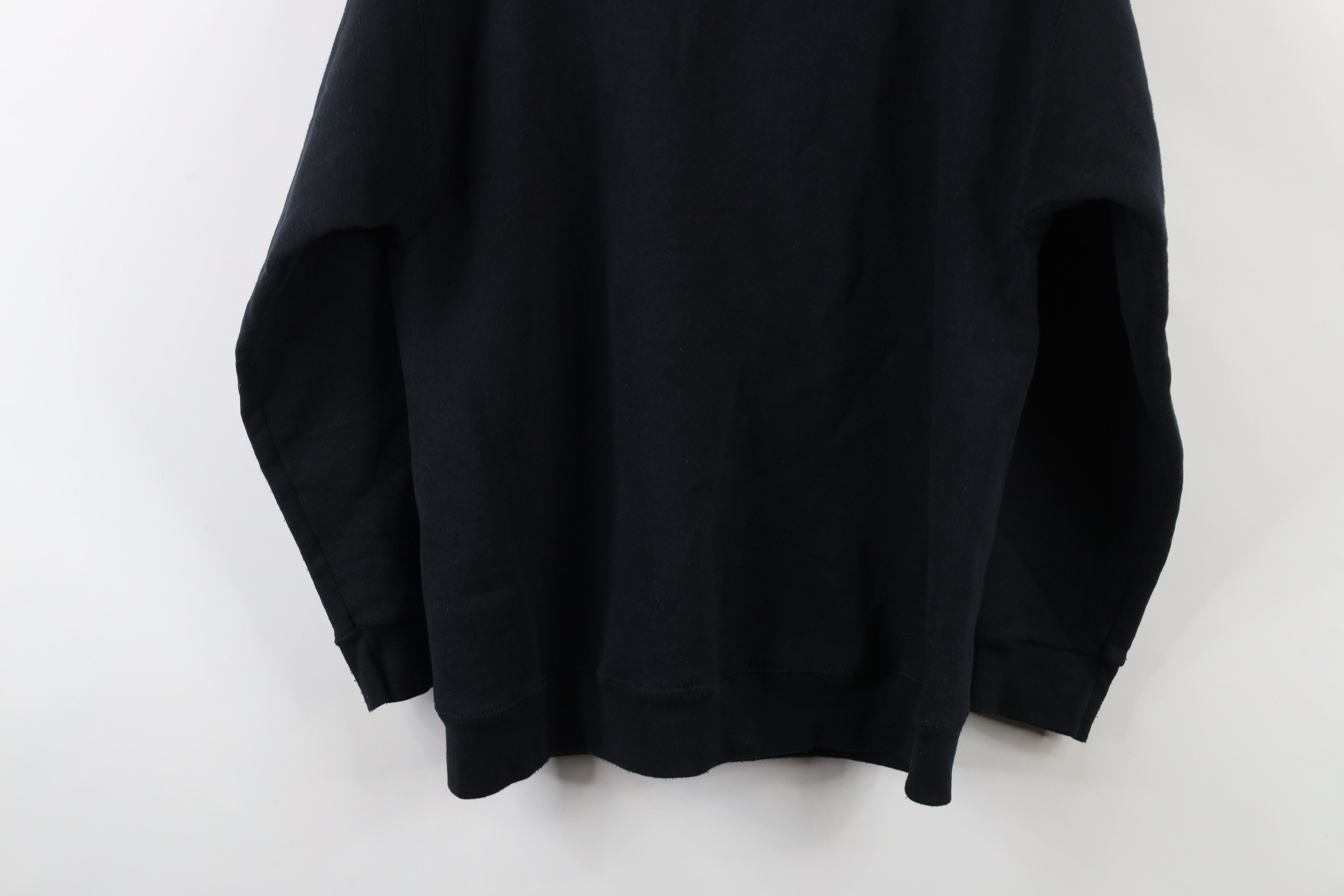 Vintage Vintage 90s Streetwear Faded Blank Crewneck Sweatshirt Black Size L / US 10 / IT 46 - 13 Thumbnail