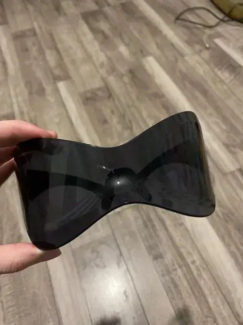 Electric Visual Black Color Oversized Punk Y2K Sunglasses Goggle styles Size ONE SIZE - 2 Thumbnail