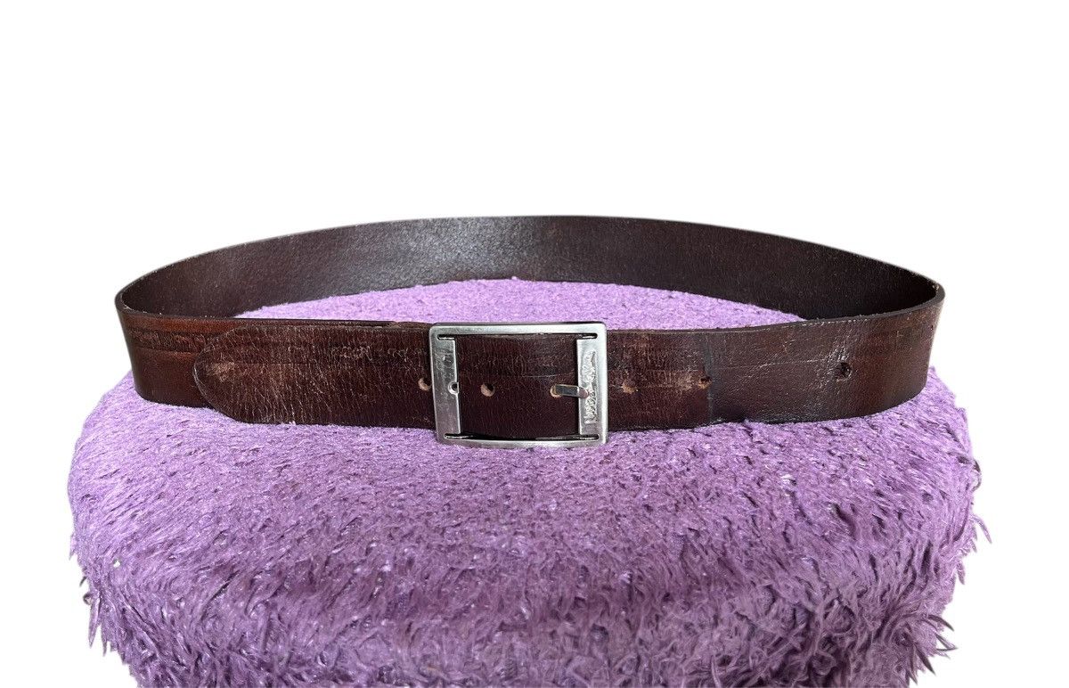 Japanese Brand Vintage Number Nine Leather Belt Size 32 - 5 Thumbnail