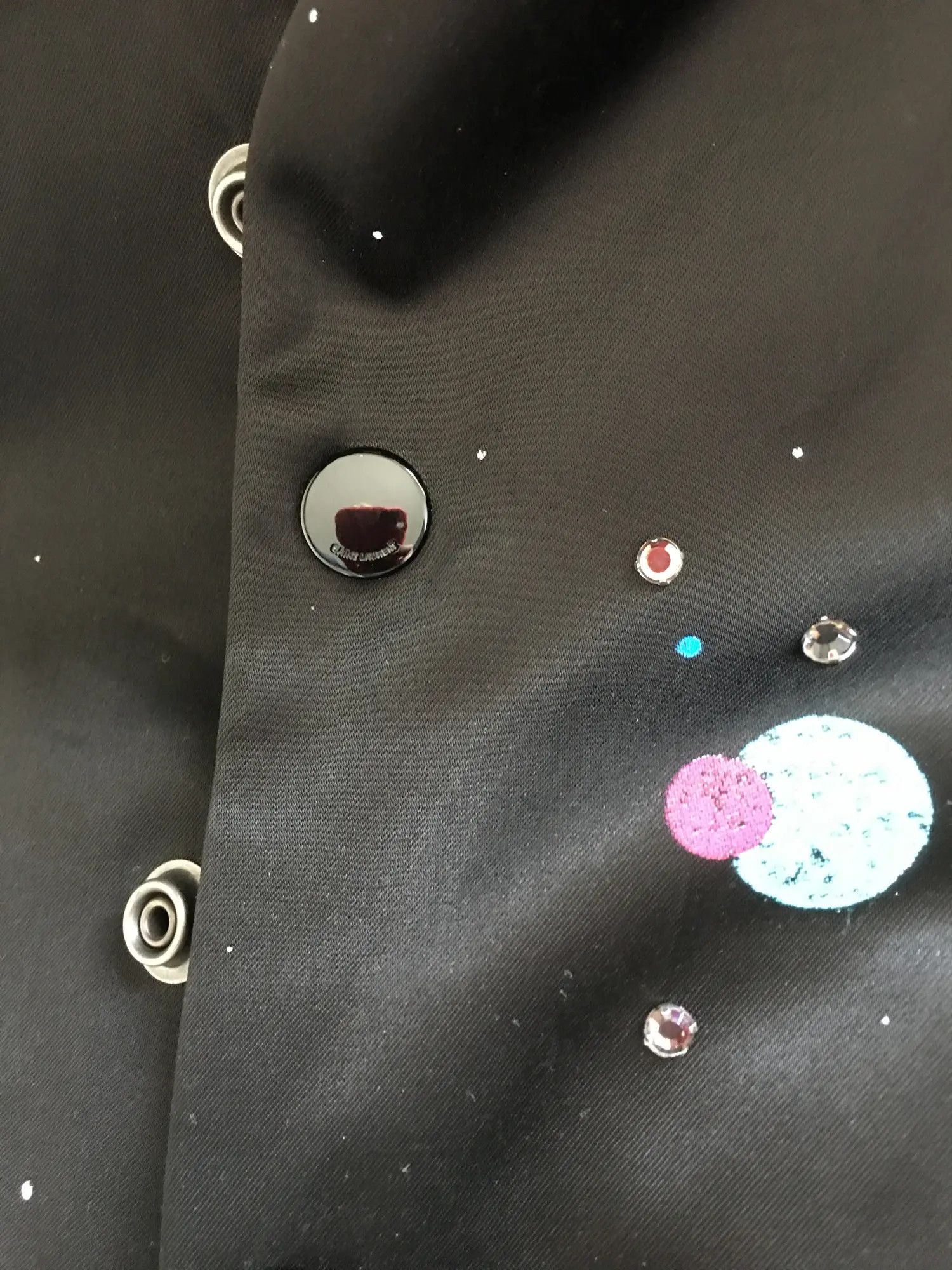 Saint Laurent Paris SS'20 Teddy Jacket Galaxy Logo Size US XS / EU 42 / 0 - 4 Thumbnail