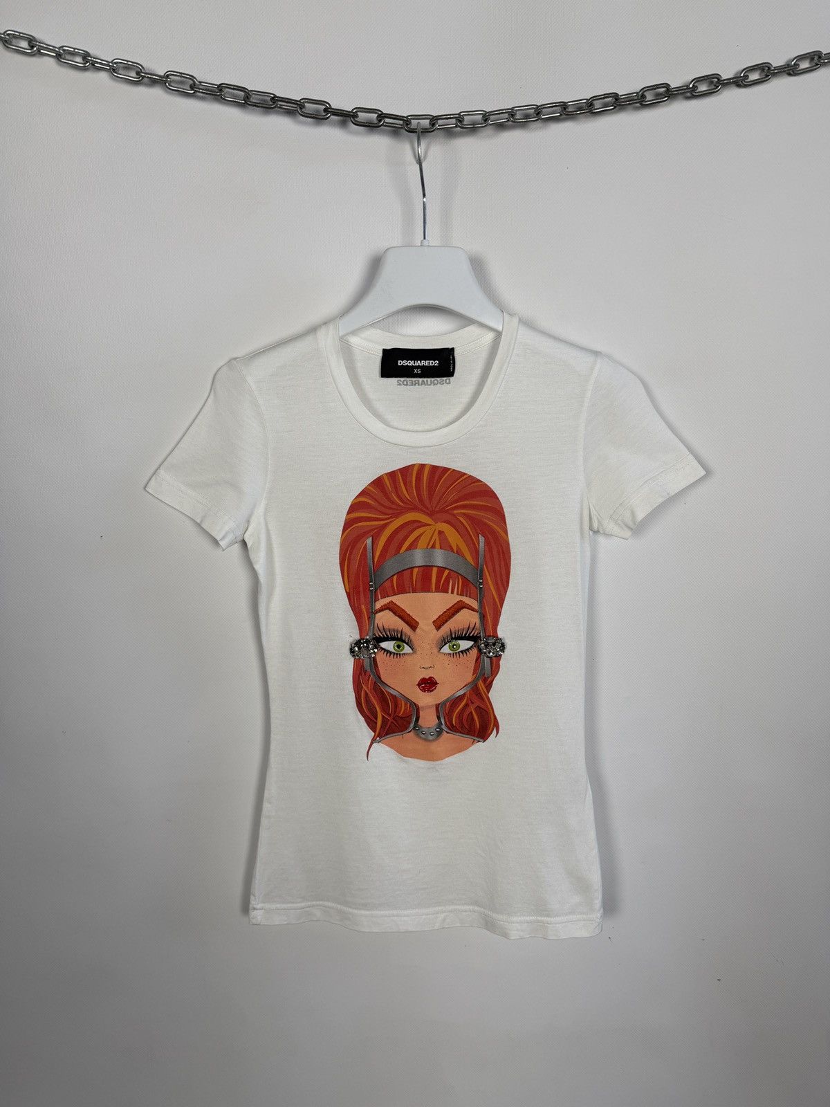 Dsquared2 Dsquared2 Graphic T-Shirt Cartoon Girl Print Italy Size XS Size XS / US 0-2 / IT 36-38 - 1 Thumbnail