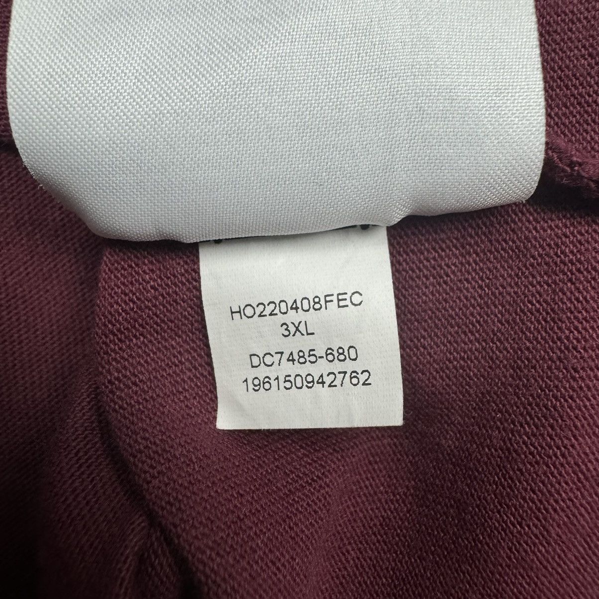Jordan Brand Nike Air Jordan Burgundy Small Logo XXXL Cotton T-Shirt Size US XXL / EU 58 / 5 - 11 Thumbnail