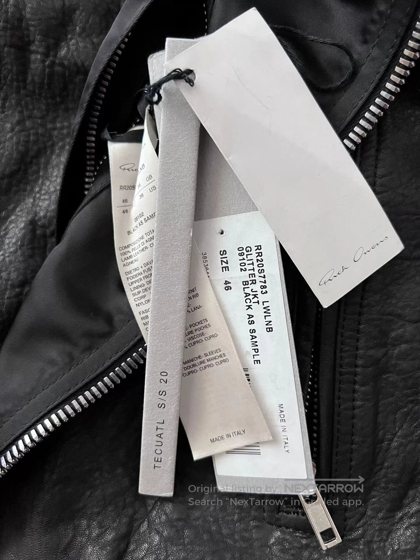 Rick Owens Rick Owens SS20 Short Leather Jacket. Size US S / EU 44-46 / 1 - 6 Thumbnail