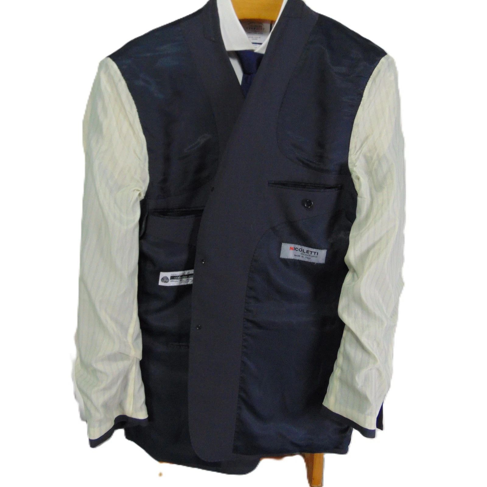 Other Nicoletti Couture Wool Silk Blazer 46L Andrea Rosati Biella Size 46L - 12 Thumbnail