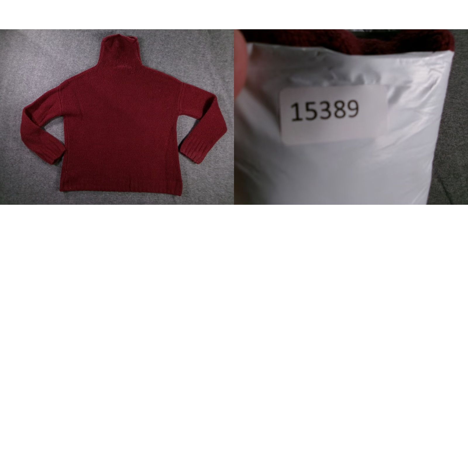 Christian Siriano Christian Siriano Sweater Burgundy Knit Wool Blend Womens L Turtleneck Pullover Size L / US 10 / IT 46 - 8 Thumbnail