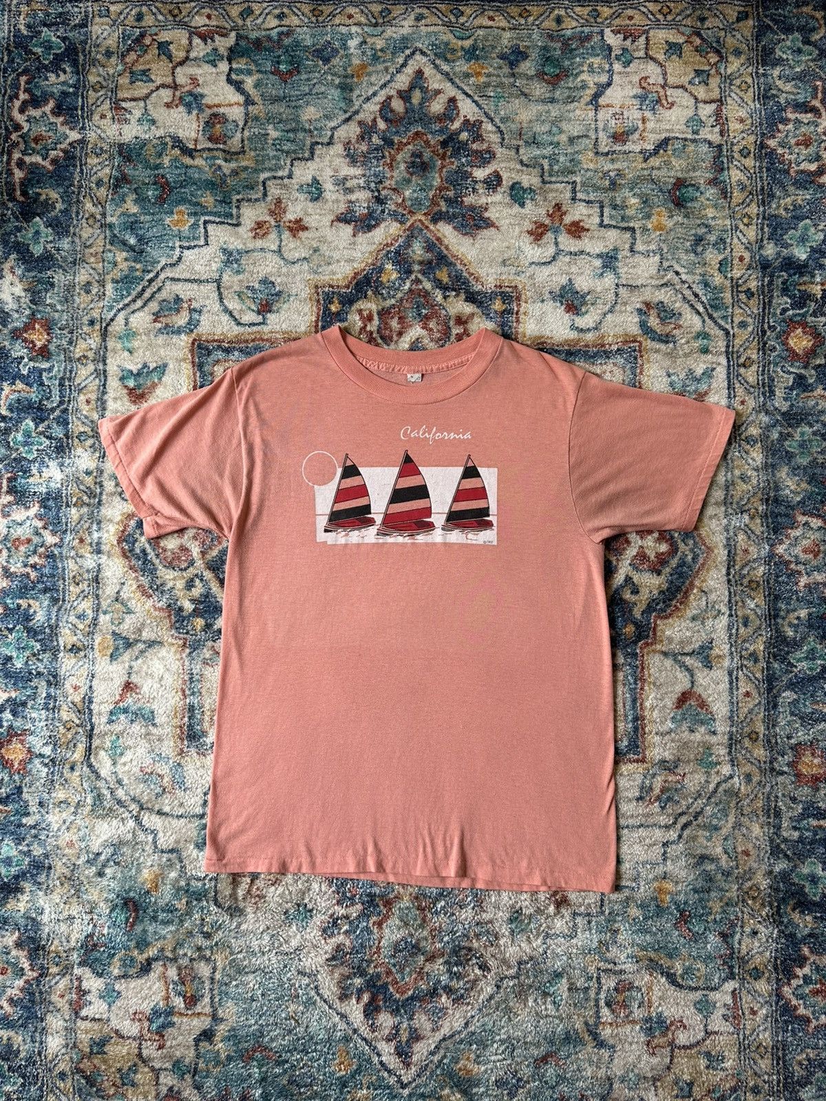 Vintage Vintage 1980s California Sailboats T-shirt Size XL Size US XL / EU 56 / 4 - 1 Thumbnail