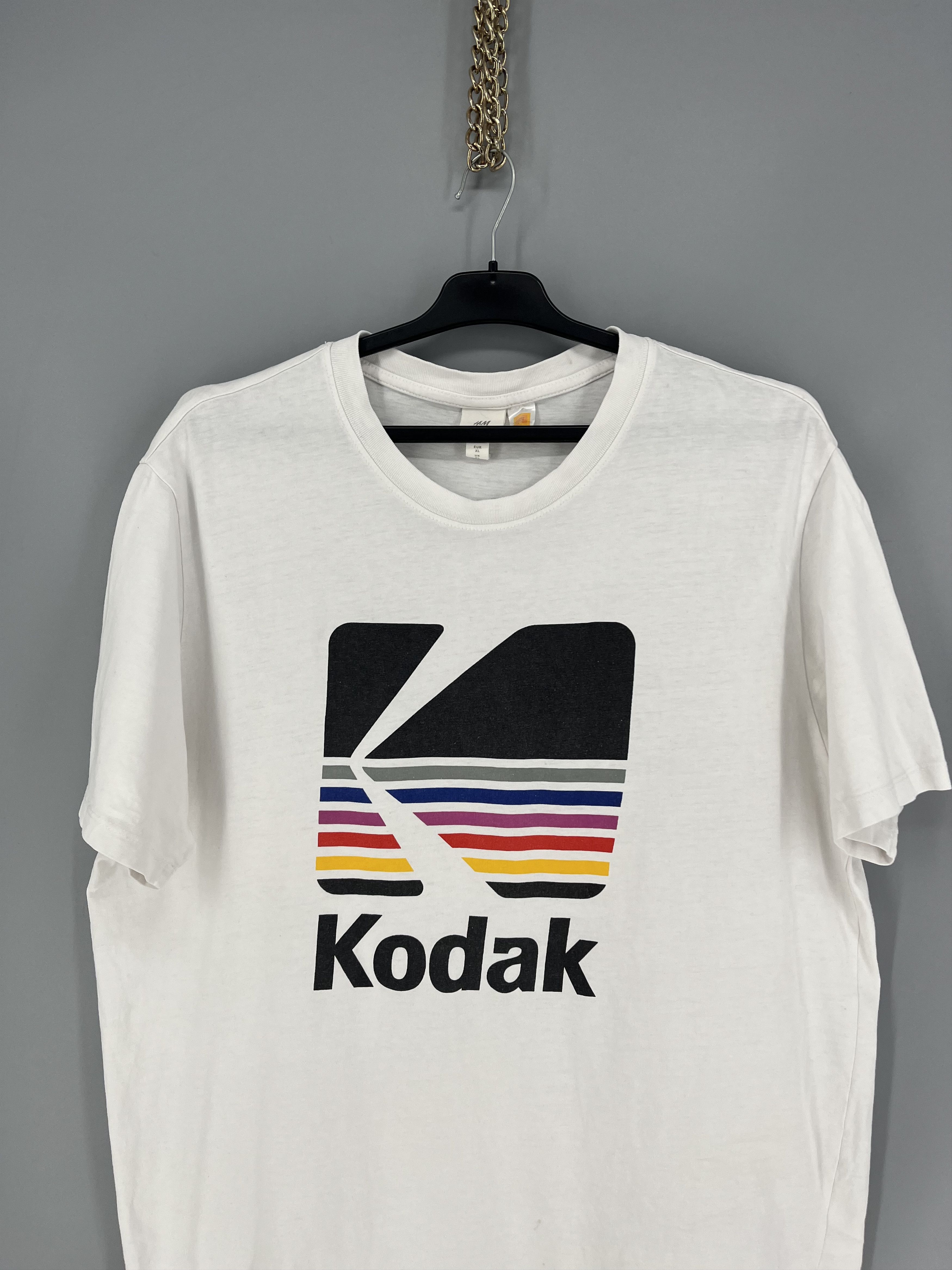 Kodak H&M~Kodak “A Kodak Moment” Men’s White T-Shirt Size XL Size US M / EU 48-50 / 2 - 6 Thumbnail