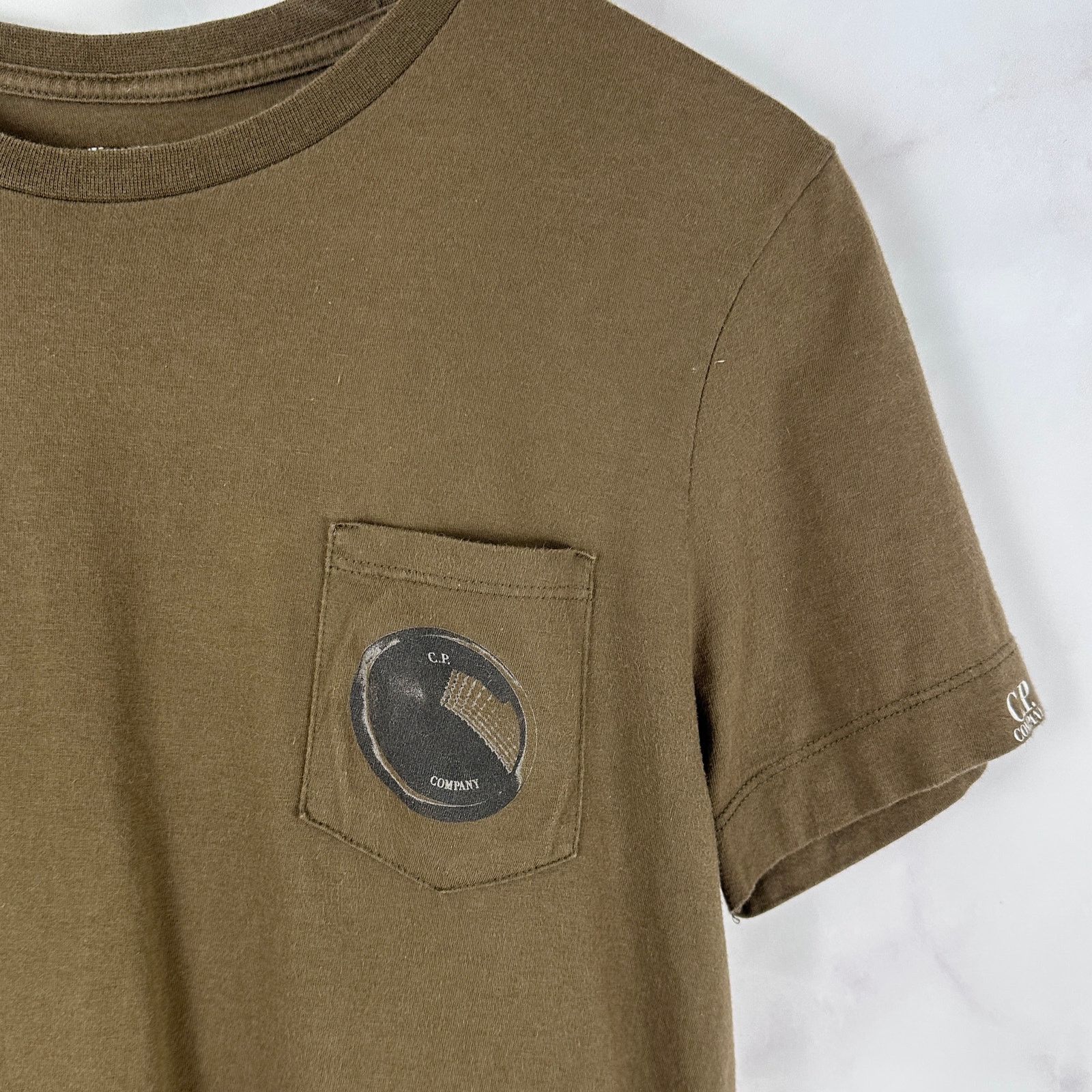 C.P. Company Drab Pocket Lens Tee Size US S / EU 44-46 / 1 - 5 Thumbnail