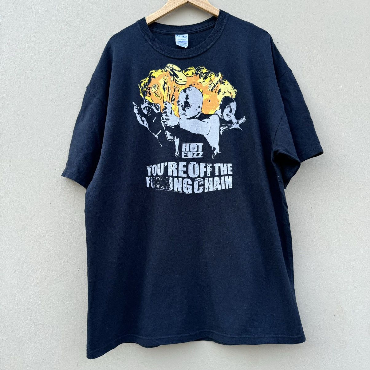 Vintage Vintage hotfuzz movie 2007 t shirt Size US XXL / EU 58 / 5 - 1 Thumbnail