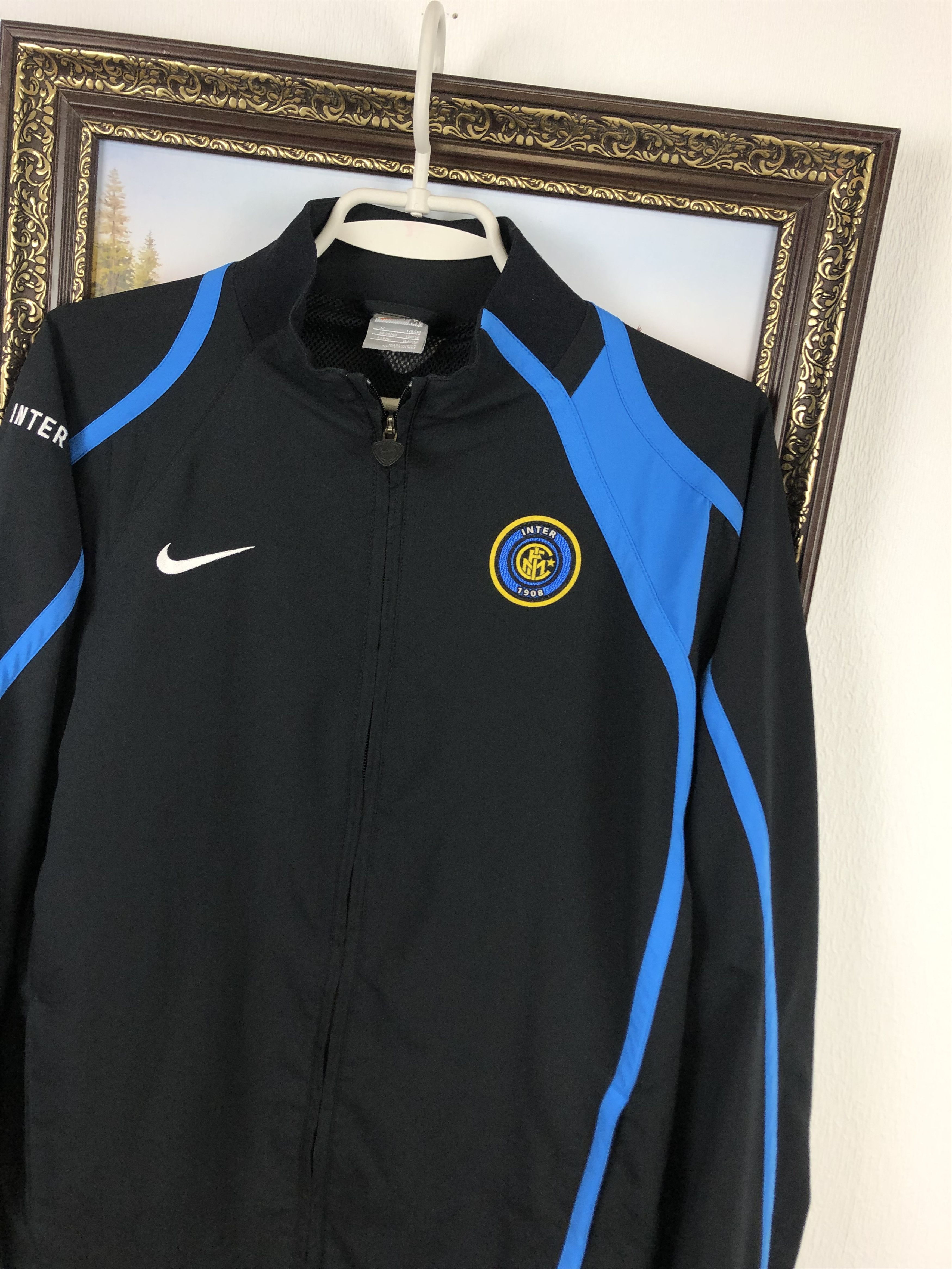 Nike Vintage Internazionale Inter Football Jacket Track Top Size US M / EU 48-50 / 2 - 4 Thumbnail