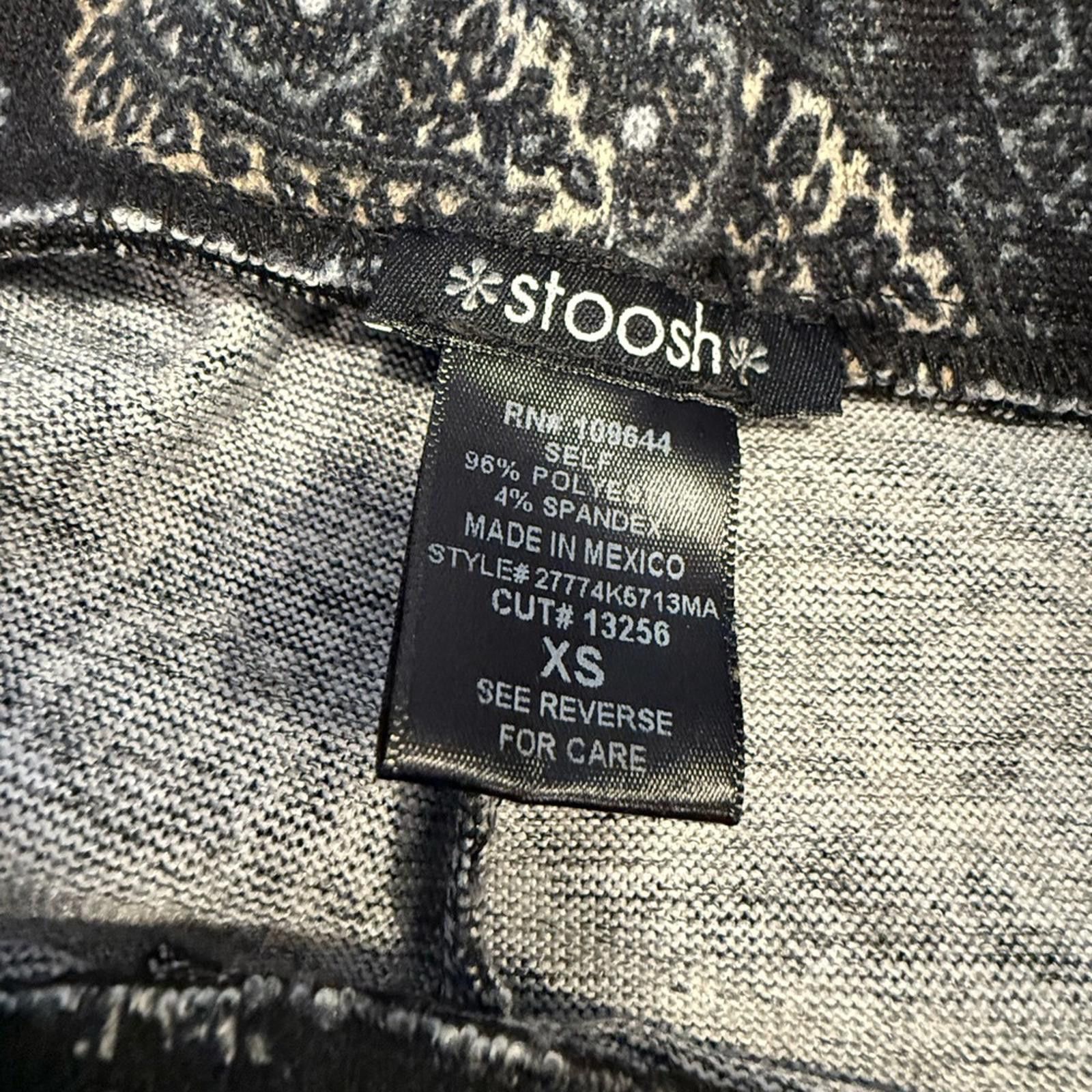 Other Stoosh wide leg leggings black white paisley floral SZ XS Size 26" / US 2 / IT 38 - 4 Thumbnail