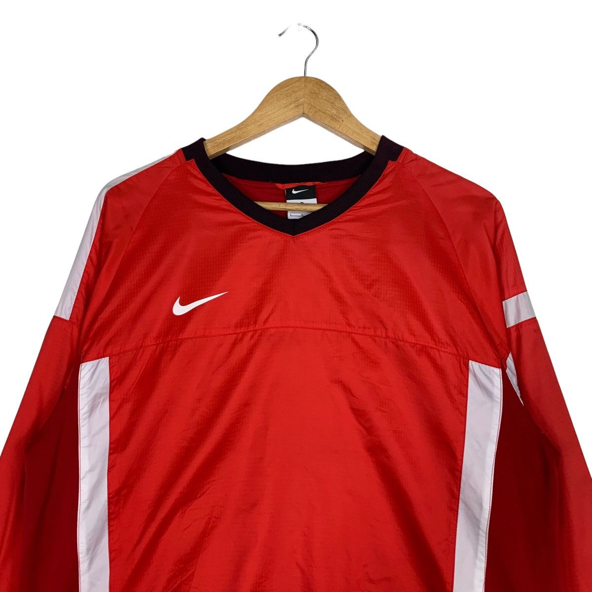 Nike NIKE Red Jersey #0995-C44 Size US L / EU 52-54 / 3 - 2 Thumbnail