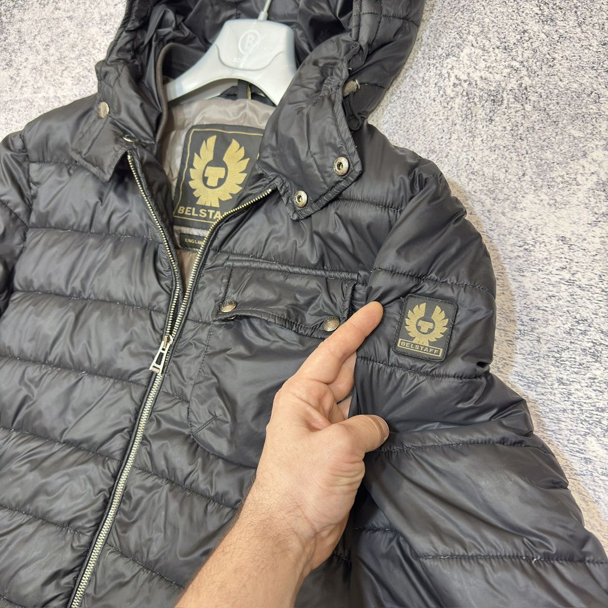 Belstaff Belstaff Mens Hooded Down Jacket 50size M Size US M / EU 48-50 / 2 - 7 Thumbnail