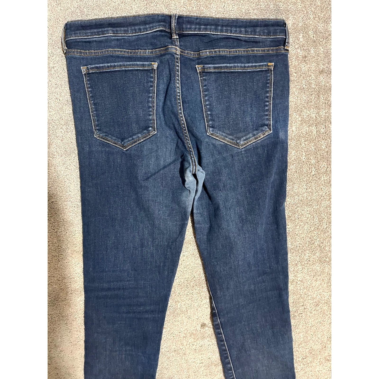 Banana Republic Banana Republic Womens Jeans Blue 32 Premium Denim Skinny Stretch Cotton Blend Jeans Women Size 32 Blue Stretch Size 24" / US 00 / IT 34 - 2 Thumbnail
