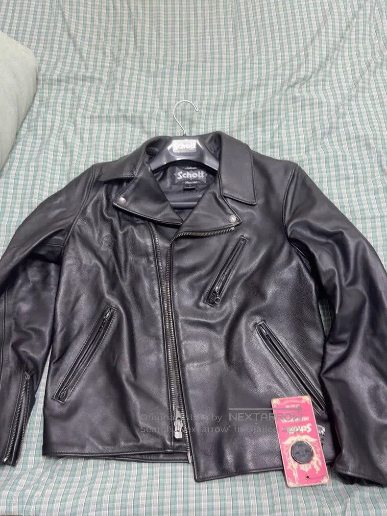 Schott Schott 503 cable-stayed regular cowhide jacket Size US M / EU 48-50 / 2 - 1 Thumbnail
