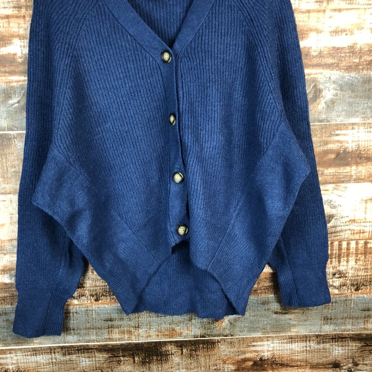 GU GU Blue Cardigan Knitwear #A1722 Size L / US 10 / IT 46 - 6 Thumbnail