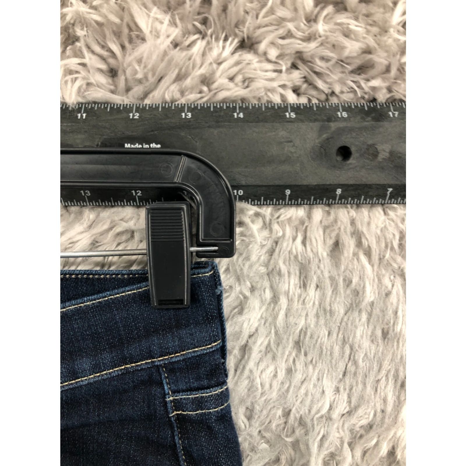 Vintage Fidelity Denim Bootcut Jeans Women Blue Dark Wash 25 Regular 5-Pocket Denim Cotton ZIP Button Belt Loops Inseam 29in Size 42" / US 20 - 2 Thumbnail