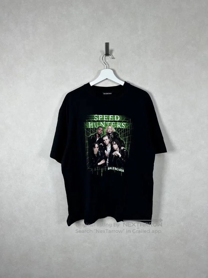 Balenciaga Balenciaga Black and Green Band Short Sleeve Size US XS / EU 42 / 0 - 1 Thumbnail