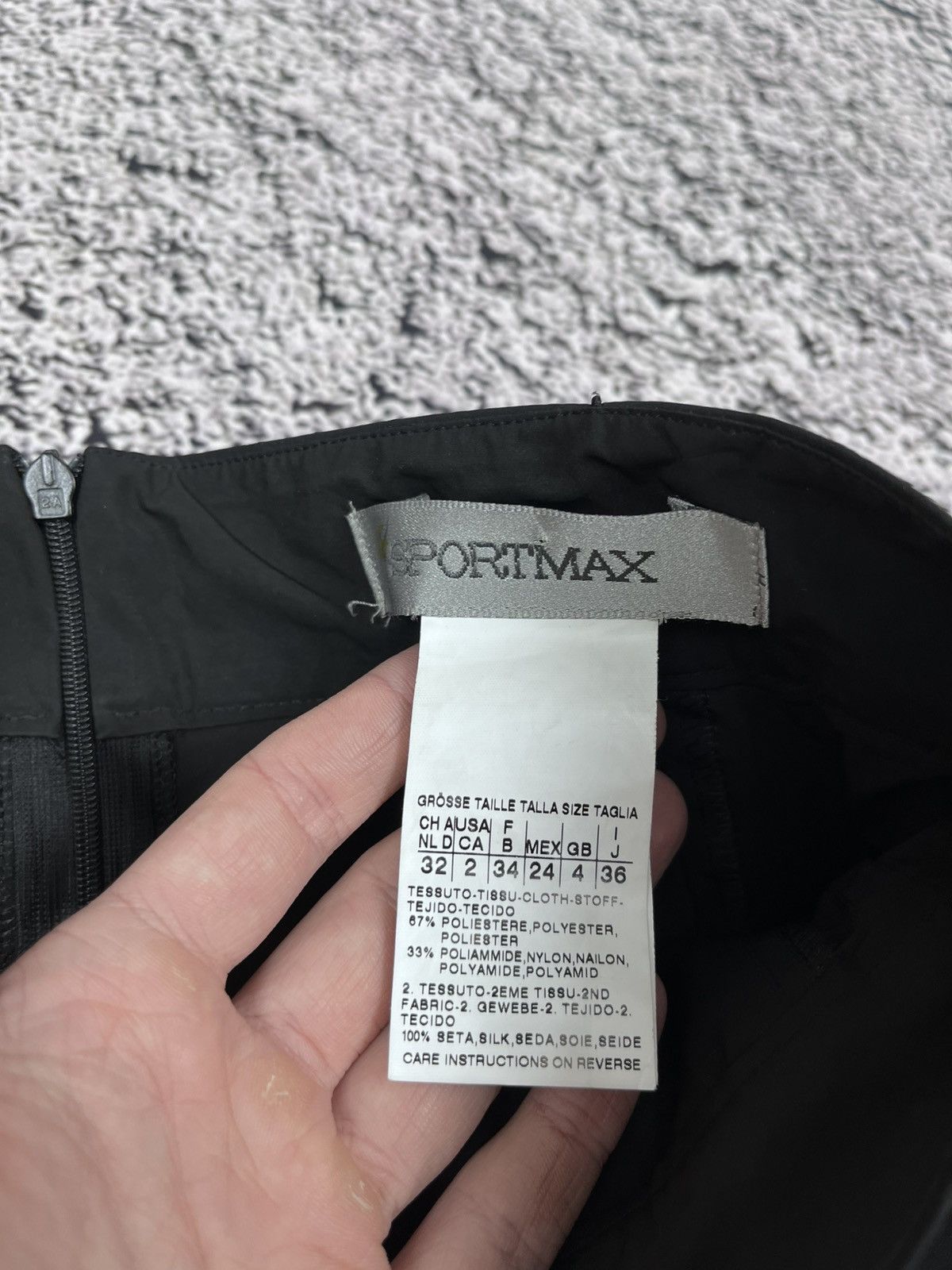 Sportmax Vintage Spotmax Max Mara pleated asymmetric belted skirt Size XS / US 0-2 / IT 36-38 - 8 Thumbnail