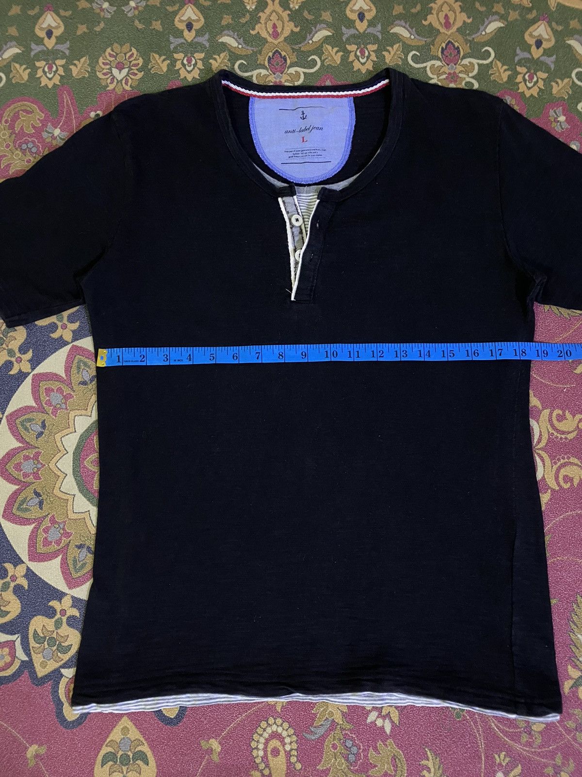 Japanese Brand × Vintage Japanese Brand Anti-Label Jean Double Layer Tee Size US S / EU 44-46 / 1 - 7 Thumbnail