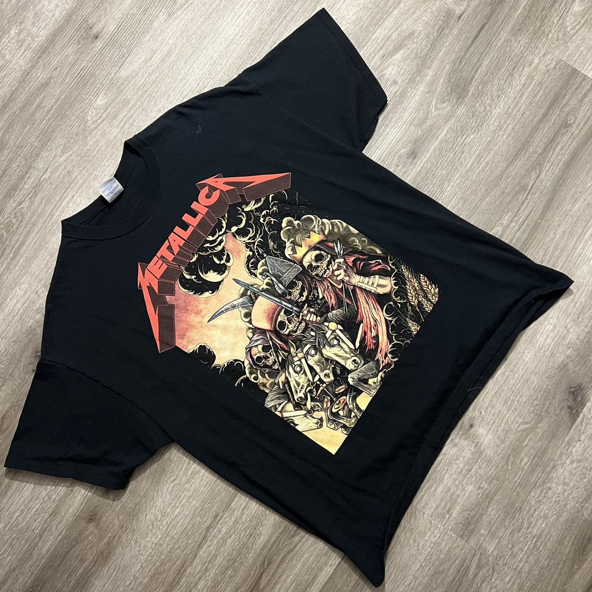 Metallica × Vintage Vintage Metallica The Four Horsemen T-Shirt Size US XL / EU 56 / 4 - 1 Thumbnail