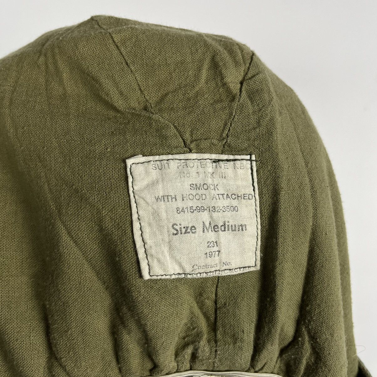 Vintage Vintage British Army Smock with hood attached jacket 1977 Size US M / EU 48-50 / 2 - 19 Thumbnail