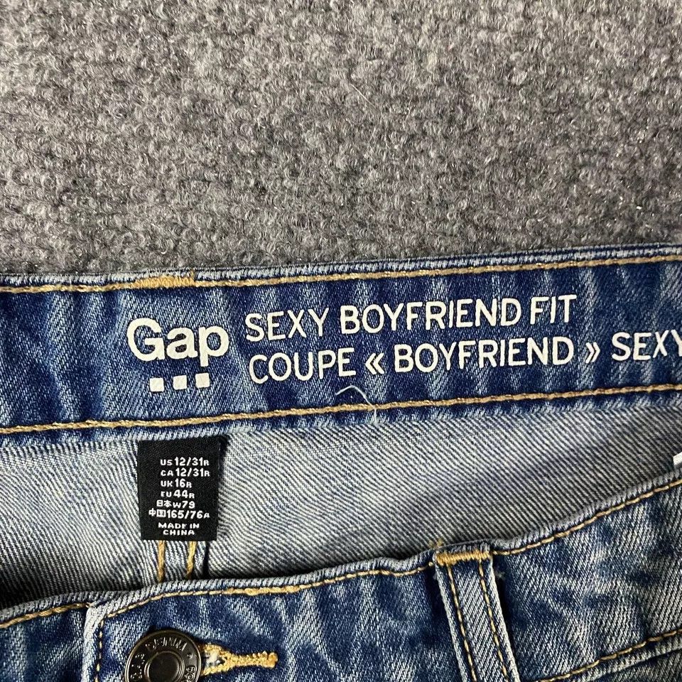 Gap Gap Jeans Women's Size 12/31 Sexy Boyfriend Fit Denim Size 36" / US 14 / IT 50 - 8 Thumbnail