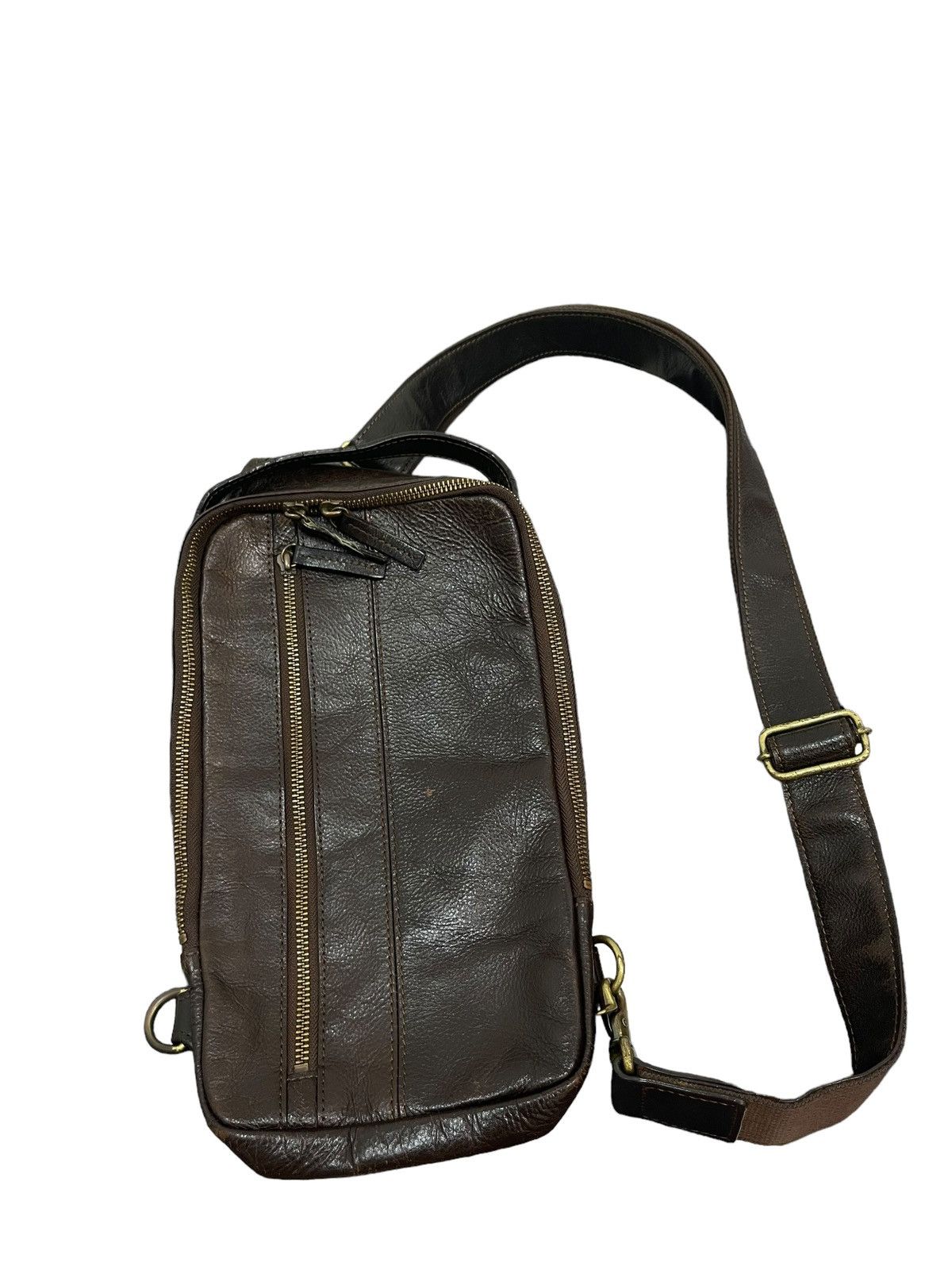 Genuine Leather Cross Body Full Leather Chelica Patina 3🟩 Size ONE SIZE - 5 Thumbnail