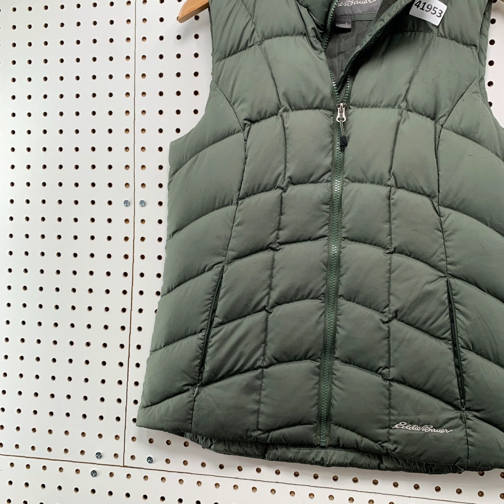 Eddie Bauer Eddie Bauer Down Puffer Vest Jacket Womens Small Gray Quilted 18x25.5 Size S / US 4 / IT 40 - 5 Thumbnail