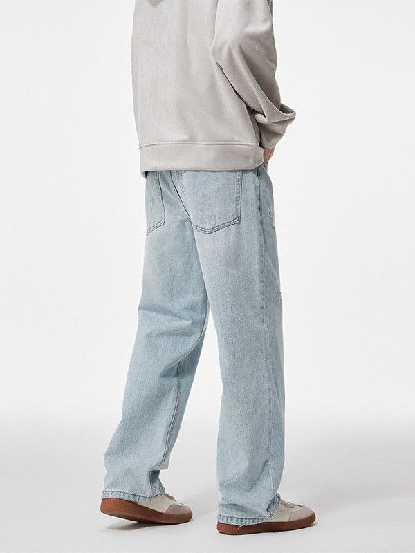 Japanese Brand American washed high-street loose straight flared jeans Size US 32 / EU 48 - 5 Thumbnail