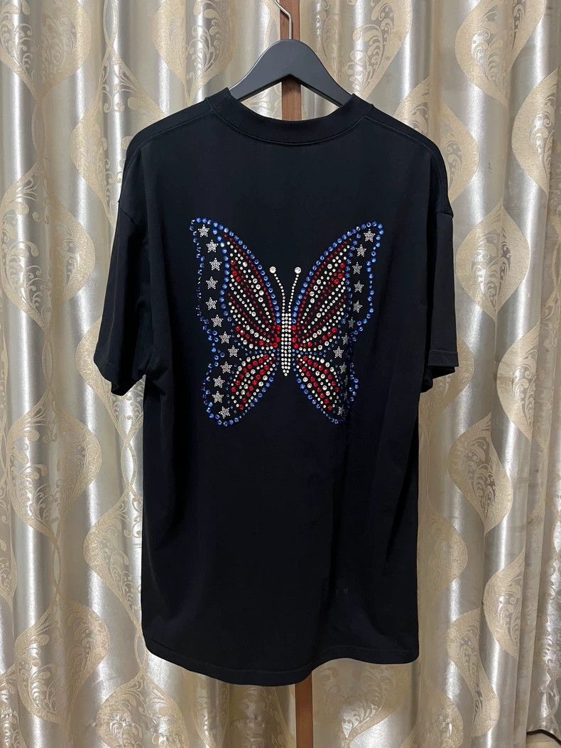 Vetements Vetements 19ss Showpiece Glitter Butterfly Short Sleeve Size US XS / EU 42 / 0 - 2 Thumbnail
