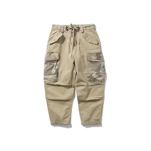 Japanese Brand 20AW Indigo Union Japan Khaki Worker Camo Pants Size US 33 - 1 Preview