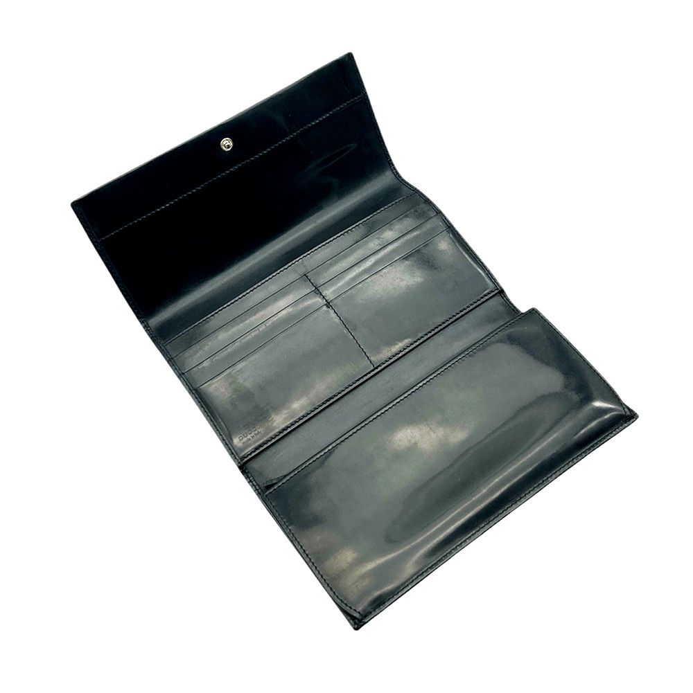 Gucci Gucci Patent Leather Long Wallet Black Unisex Size ONE SIZE - 5 Thumbnail